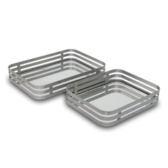 Bandeja cromo 25X18X4