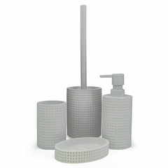 Vaso portacepillo polyresin bco 10x7cm en internet