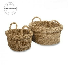 CANASTO SEAGRASS NATURAL Gde. 45x35cm - comprar online