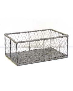 CANASTO CAMPO GRIS 30 x 20 x 12.5h cm