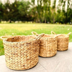 Canasto jacinto 23x30x30 rigido - comprar online