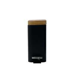 CESTO 5L RECT NEGRO TAPA BAMBOO CIERRE SUAVE en internet