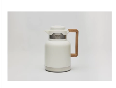 JARRA TERMICA DE ACERO INOXIDABLE 1L BLANCA