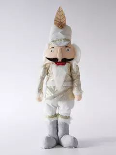 Adorno Cascanueces Piernas Largas Parado Blanco - comprar online