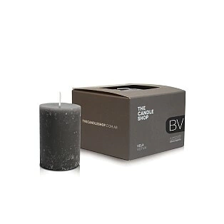 VELA VOTIVA 4X5cm BLACK VETIVER