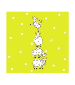 Servilleta 33X33 HAPPY LAMBS