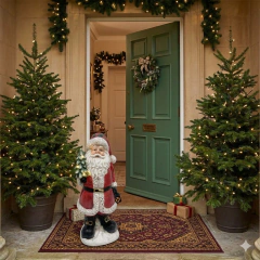 SANTA CON ARBOL LED 48CM resina en internet