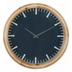 RELOJ PARED 30x30x6cm Madera/Vidrio - comprar online