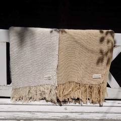 Manta 70%LANA 30% ALG. 120x190cm BEIGE en internet