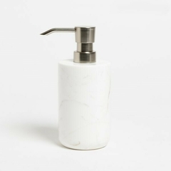 DISPENSER MÁRMOL CARRARA REDONDO 18CM - comprar online