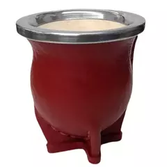 MATE URUGUAYO DE CALABAZA FORRADO EN CUERO