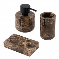 Dispenser Ø10 X H13 cm.-130 ml. 100% Marmol EMPERADOR - comprar online