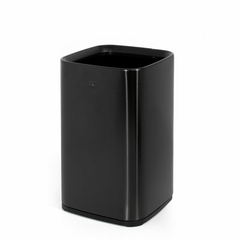 Cesto negro 7 lt 30x18x18cm ACERO INOX PULIDO