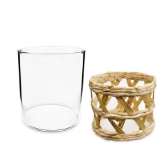 VASO P/ WHISKY VIDRIO BASE FIBRA 300 ML - comprar online