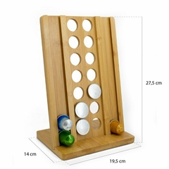 PORTACAPSULAS X30 MADERA BAMBOO P/ CAFE NESPRESSO - comprar online