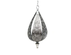 Portavela Marruecos PLATA 18x16x40,5 colgante