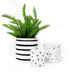MACETA redonda B&N Grande 13x13 cm - comprar online