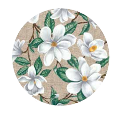 12 posavasos carton plastif. MAGNOLIAS