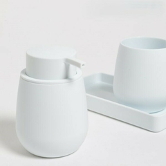 SET DE BAÑO X3 BANDEJA SILICONADO BLANCO - comprar online