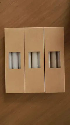 Set de 3 velas en caja Off white