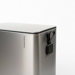 Cesto Recto 10lt acero inox 33 X 19 X H38 cm - comprar online