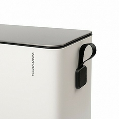 Cesto Recto 10lt acero bco 33 X 19 X H38 cm - en internet