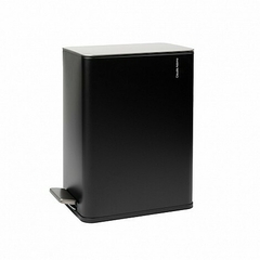 Cesto Recto 10lt acero negro 33 X 19 X H38 cm - comprar online