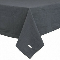 Mantel 1.6x3m Tusor pesado prewashed/ 100% Alg GRAFITO