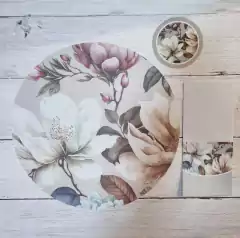 Posavasos cartón plastif. x12 un. FLORENCIA