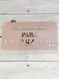 cartel un aplauso para el asador - comprar online