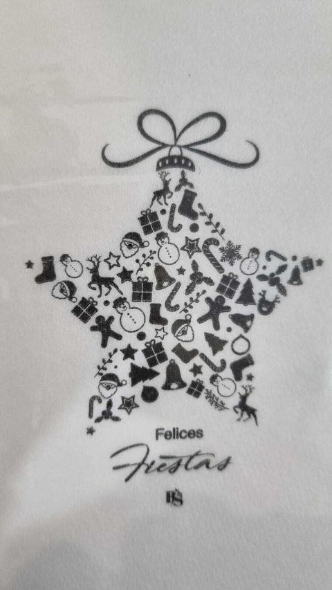 SERVILLETAS SIMIL TELA 33X40 ESTRELLA NAVIDEÑA