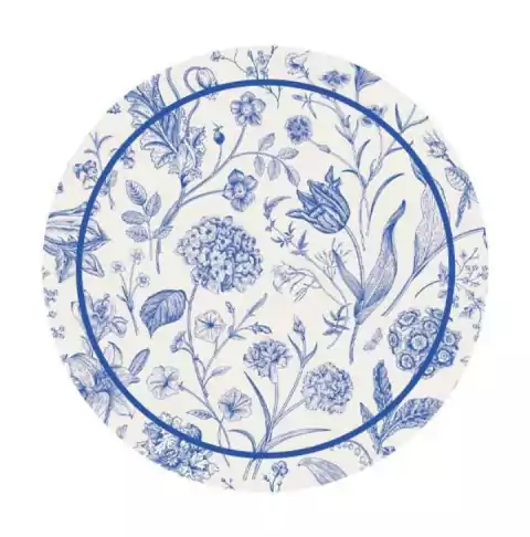 Plato sitio x24 un. papel 34cm TOILE