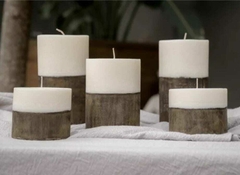 VELA BASE DECO DARK L C/AROMA - comprar online