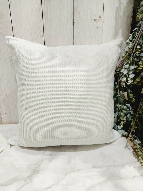 ALMOHADON TEJIDO 50X50 BLANCO