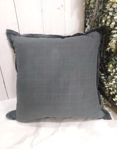 Almohadon 50X50cm gasa doble GRIS OSC