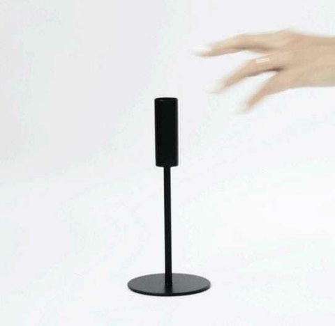 Candelabro Grueso Bajo Black