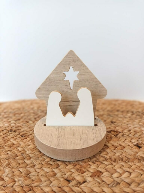 Mini Pesebre 12cm madera
