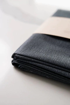 Mantel 140x250cm impermeable Rafia CENIZA - comprar online