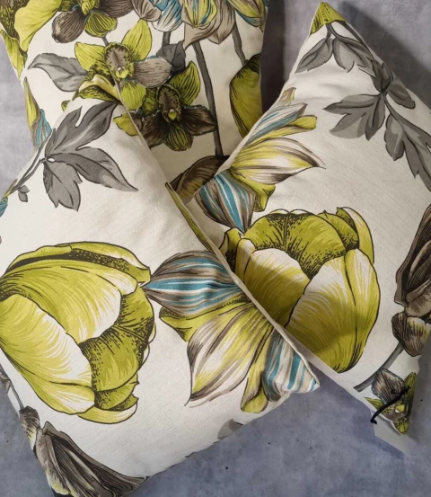 Almohadon 43x43 LINO ESTAMPADO VERANO