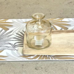 FLORERO/DIFUSOR AROMAS liso bajo AMBAR - comprar online