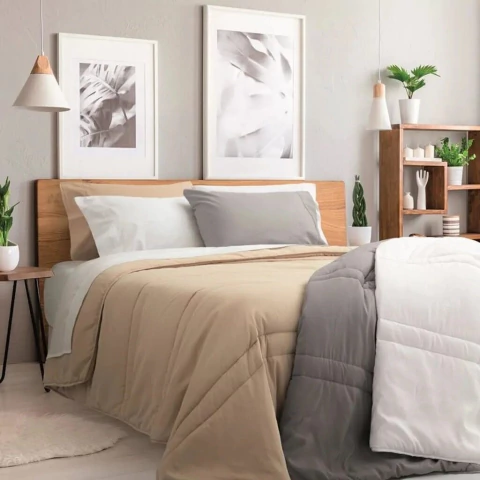 Plumón Simil PALETTE | Plumas Sintéticas | 2 1/2 Plaza - QUEEN Size