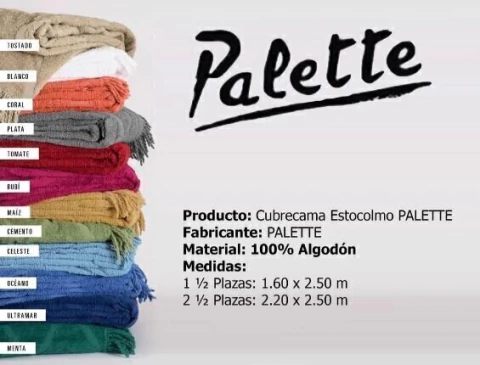 Colcha Palette Estocolmo | 2 1/2 Plaza