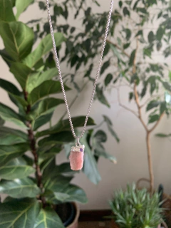 Collar piedra Turmalina Rosa - Milagros de la Abuela