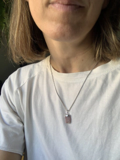 Collar piedra Turmalina Rosa - tienda online