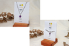 Combo Collar y pulsera Acuario, piedra Amatista - comprar online