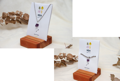 Combo Collar y Pulsera Sagitario, piedra Amatista - comprar online