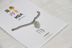 Pulsera Virgo, piedra Amazonita