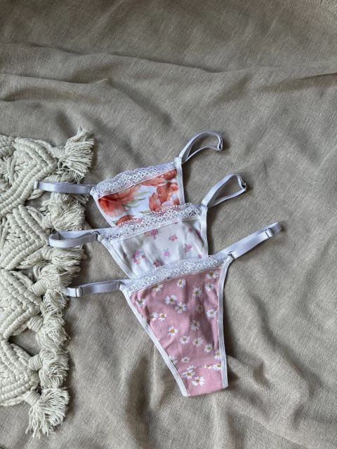 Pack x 3 de colaless regulable estampada