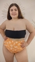 Culotte Tiro Alto Colaless Alice - Naranja Flores Blancas (SBIK49AD) en internet