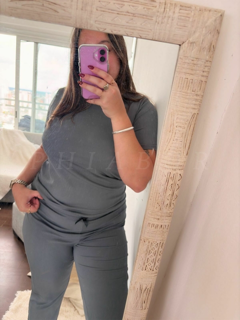 Pijama morley media estacion (gris)
